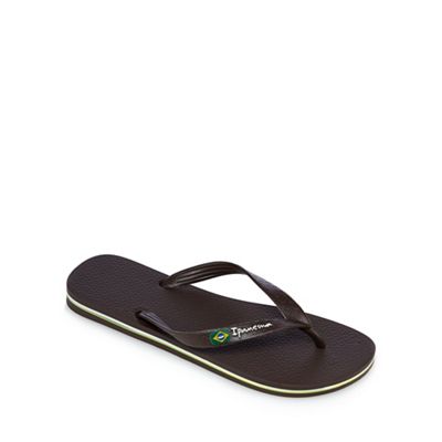 Ipanema Brown 'Flag II' sandals